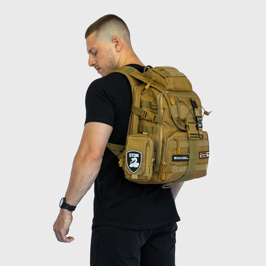 EVA Athletic - Molle Pouch Backpack Extender - Khaki