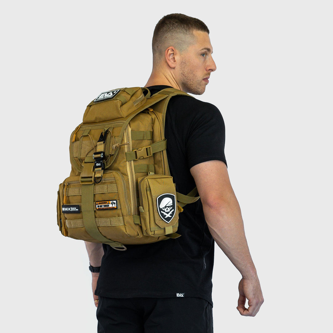 EVA Athletic - Molle Pouch Backpack Extender - Khaki