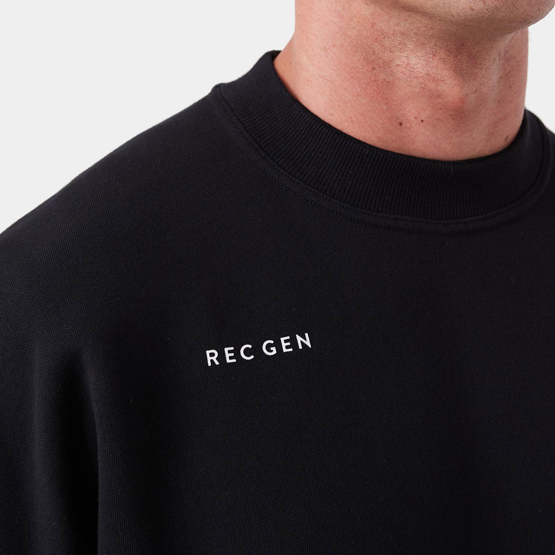 REC GEN - Mass Fleece Crew Black