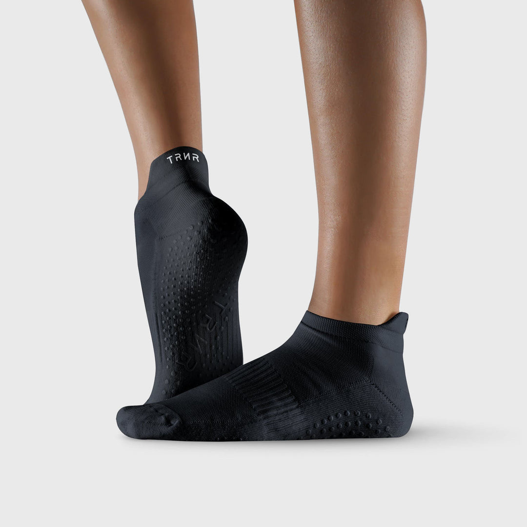 TRNR - Ankle Grip Socks M/L (Black)