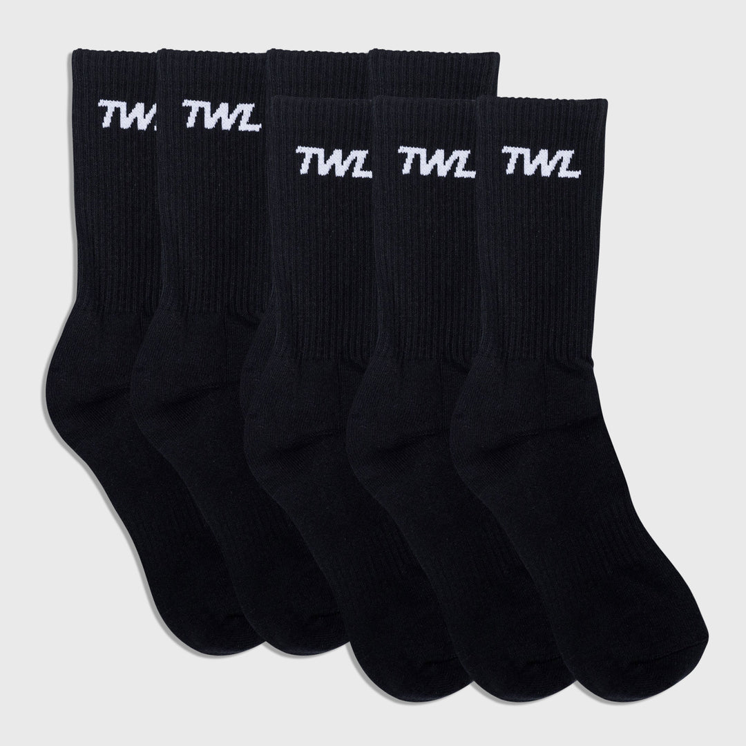 TWL - GLIDE SOCKS - 7PK/BLACK