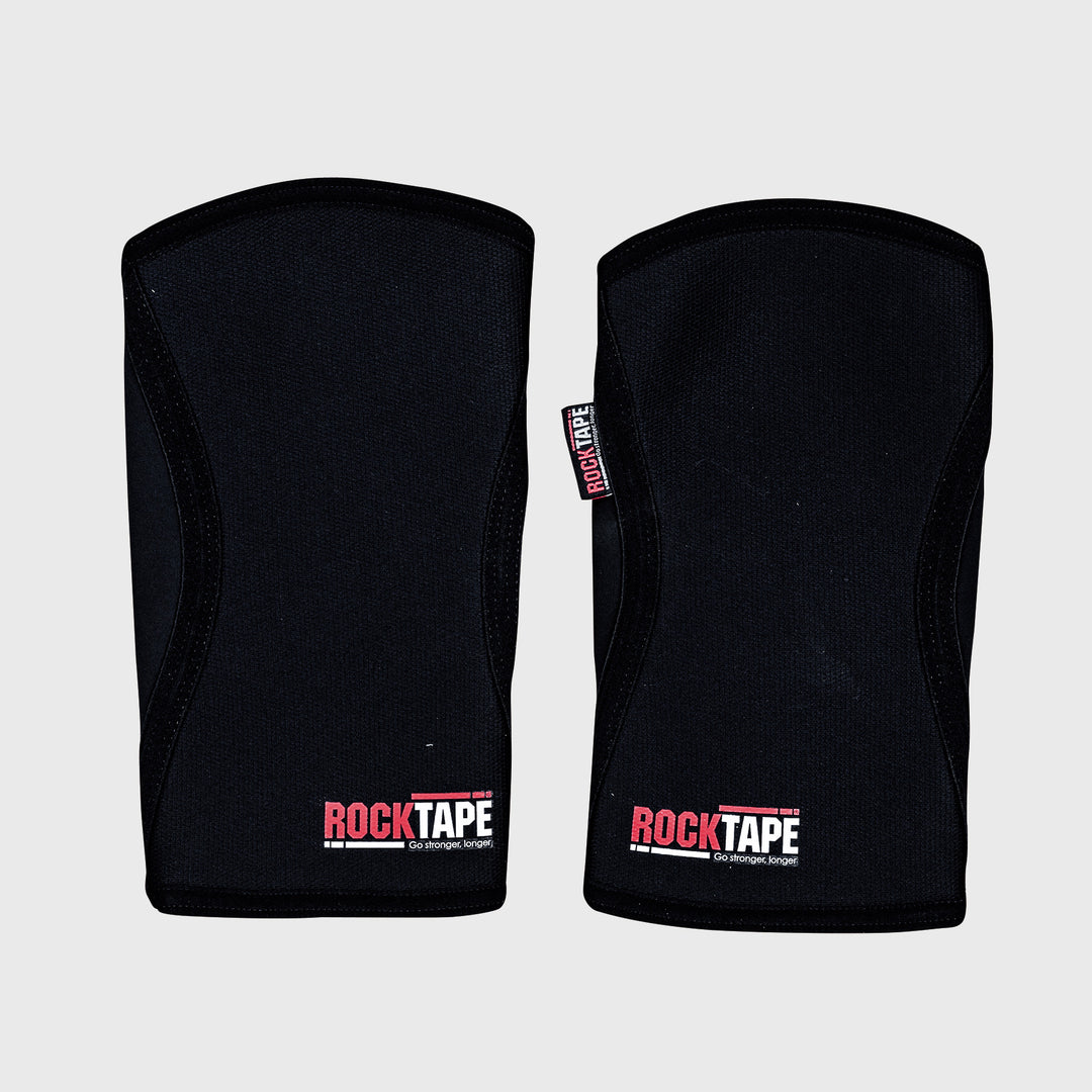 RockTape Assassins Knee Sleeves - 5mm & 7mm - Black - PAIR