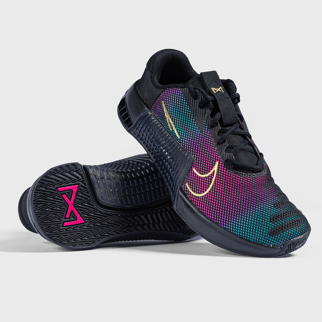Nike - Metcon 9 PRM Women's Training Shoes - BLACK/METALLIC GOLD-FIREBERRY
