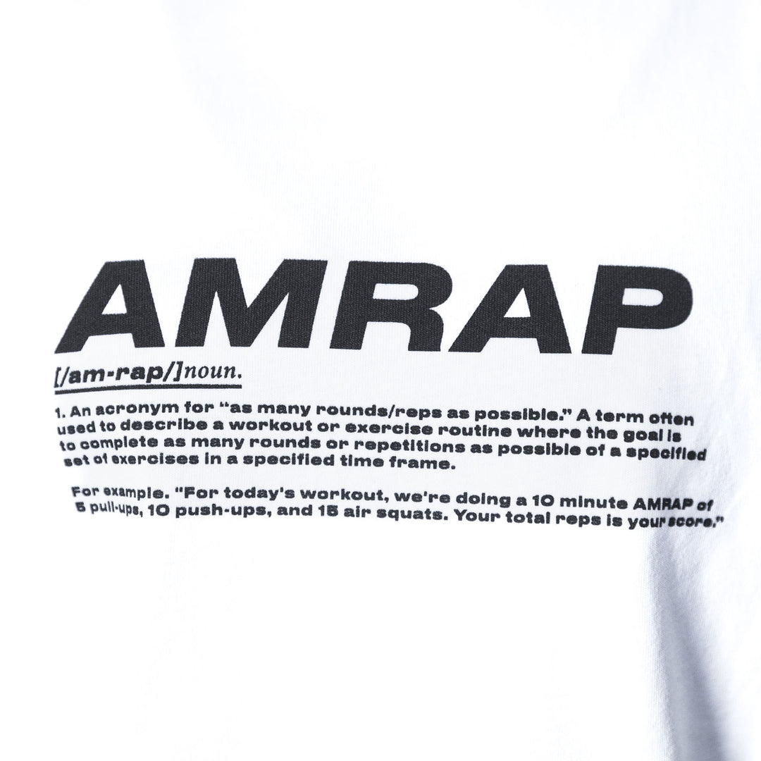 TWL - DEFINITIONS AMRAP T-SHIRT - WHITE/BLACK