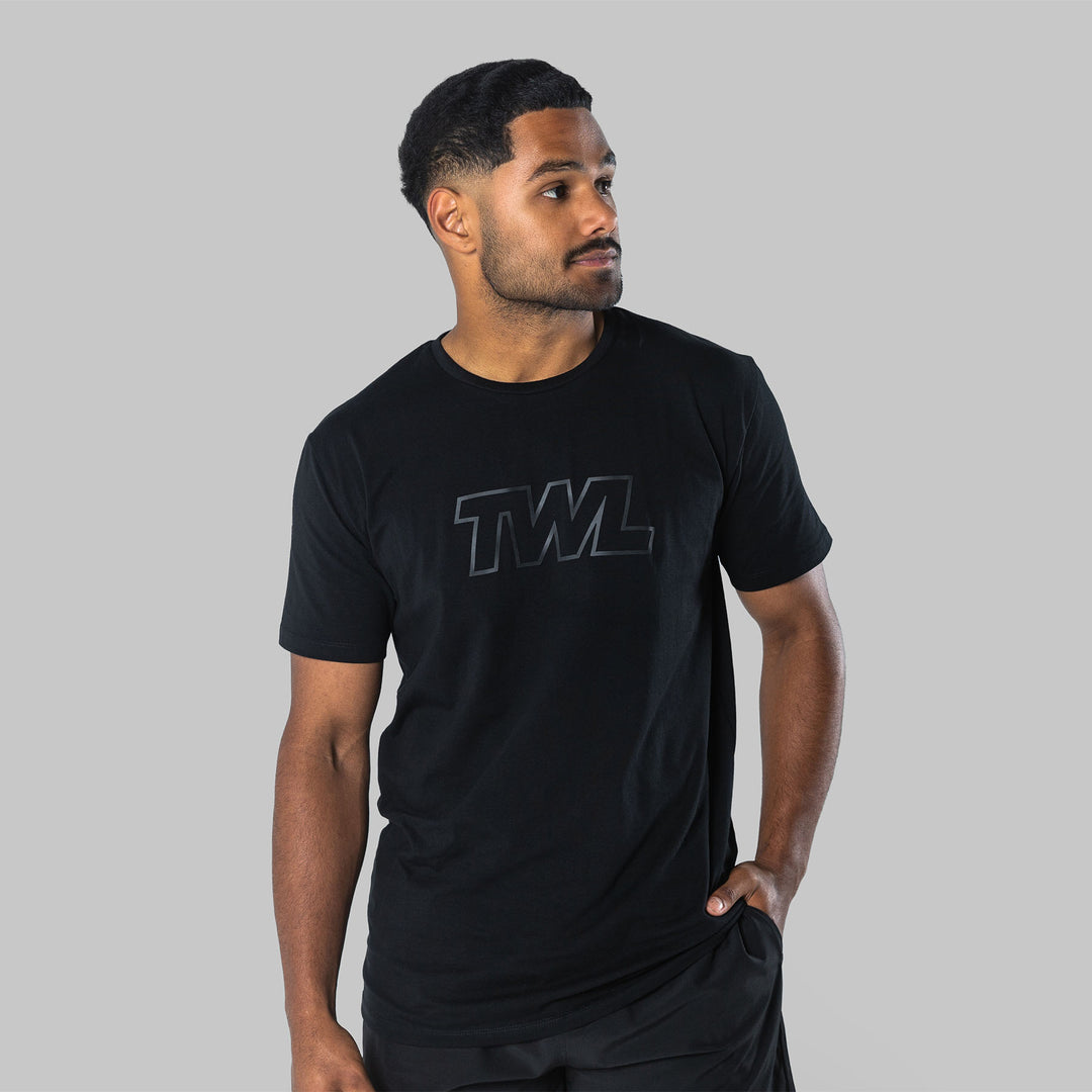 TWL - MEN'S EVERYDAY T-SHIRT 2.0 - ATHLETE 2.0 - BLACK/BLACK