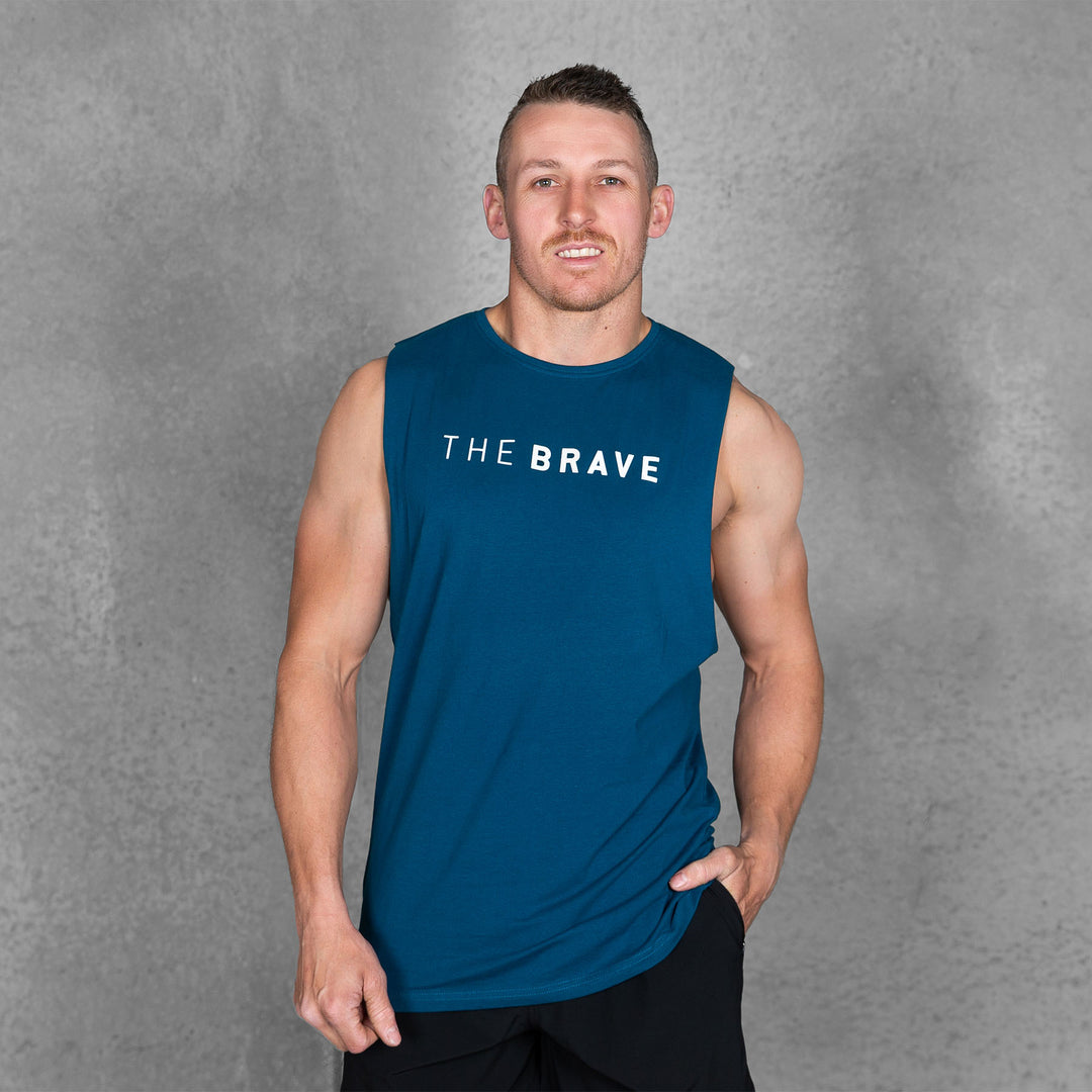 THE BRAVE - SIGNATURE TANK 2.0 - AIRFORCE BLUE