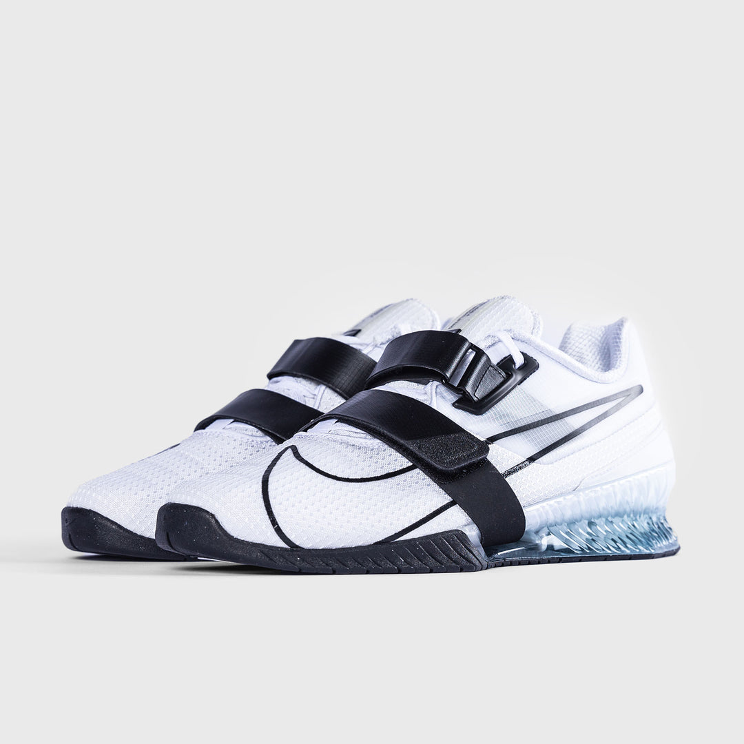 Nike - Romaleos 4 Weightlifting Shoes - WHITE/BLACK-WHITE
