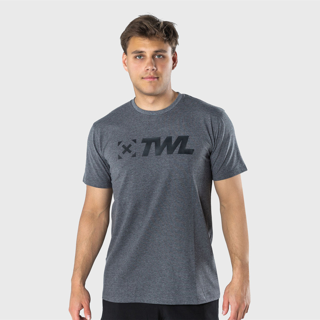 TWL - Men's Everyday T-Shirt 2.0 - CHARCOAL MARL/BLACK