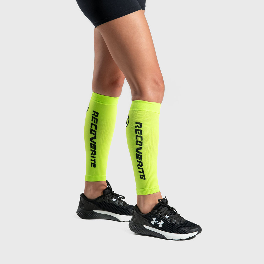 Recoverite - Yellow Knit Calf Compression Sleeves