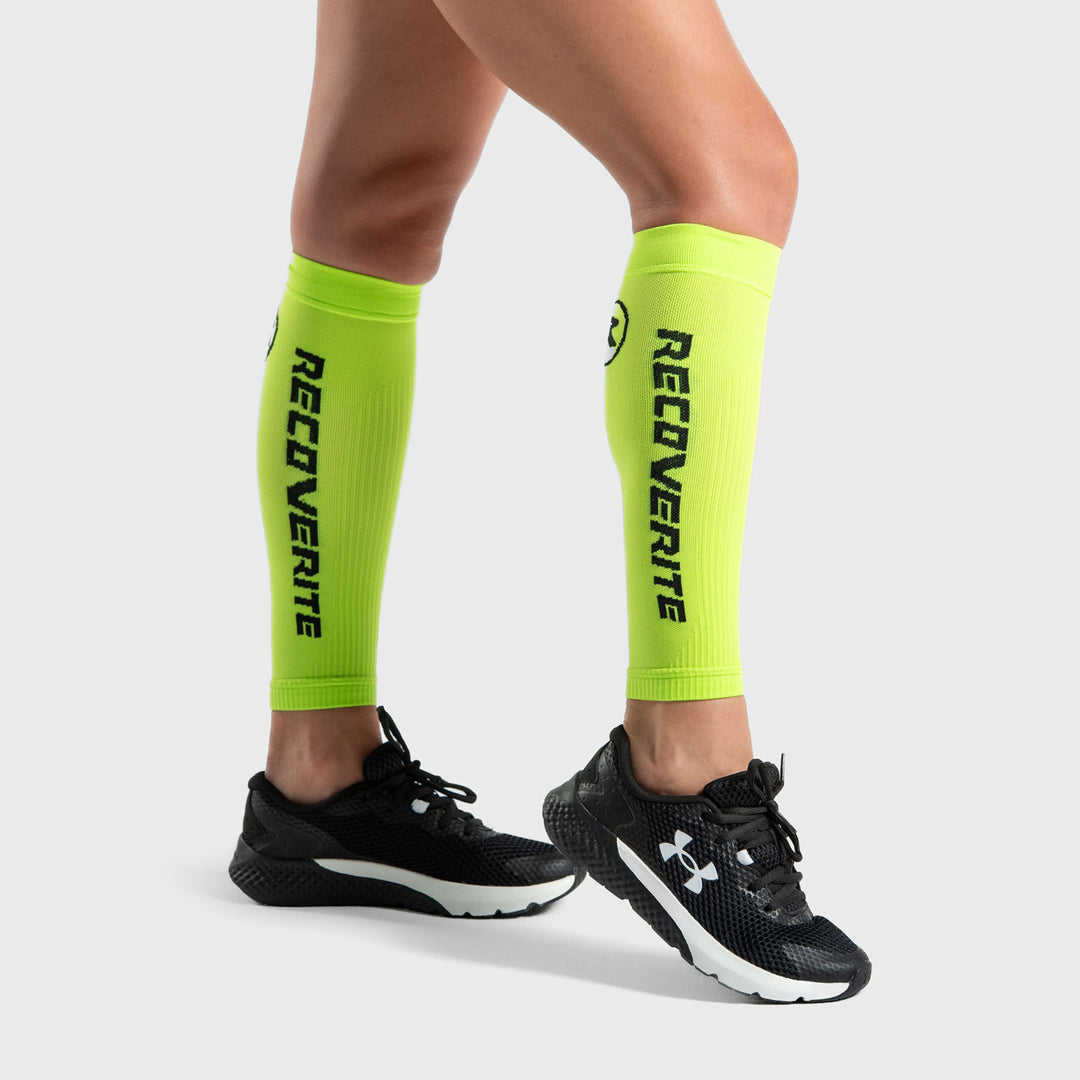 Recoverite - Yellow Knit Calf Compression Sleeves