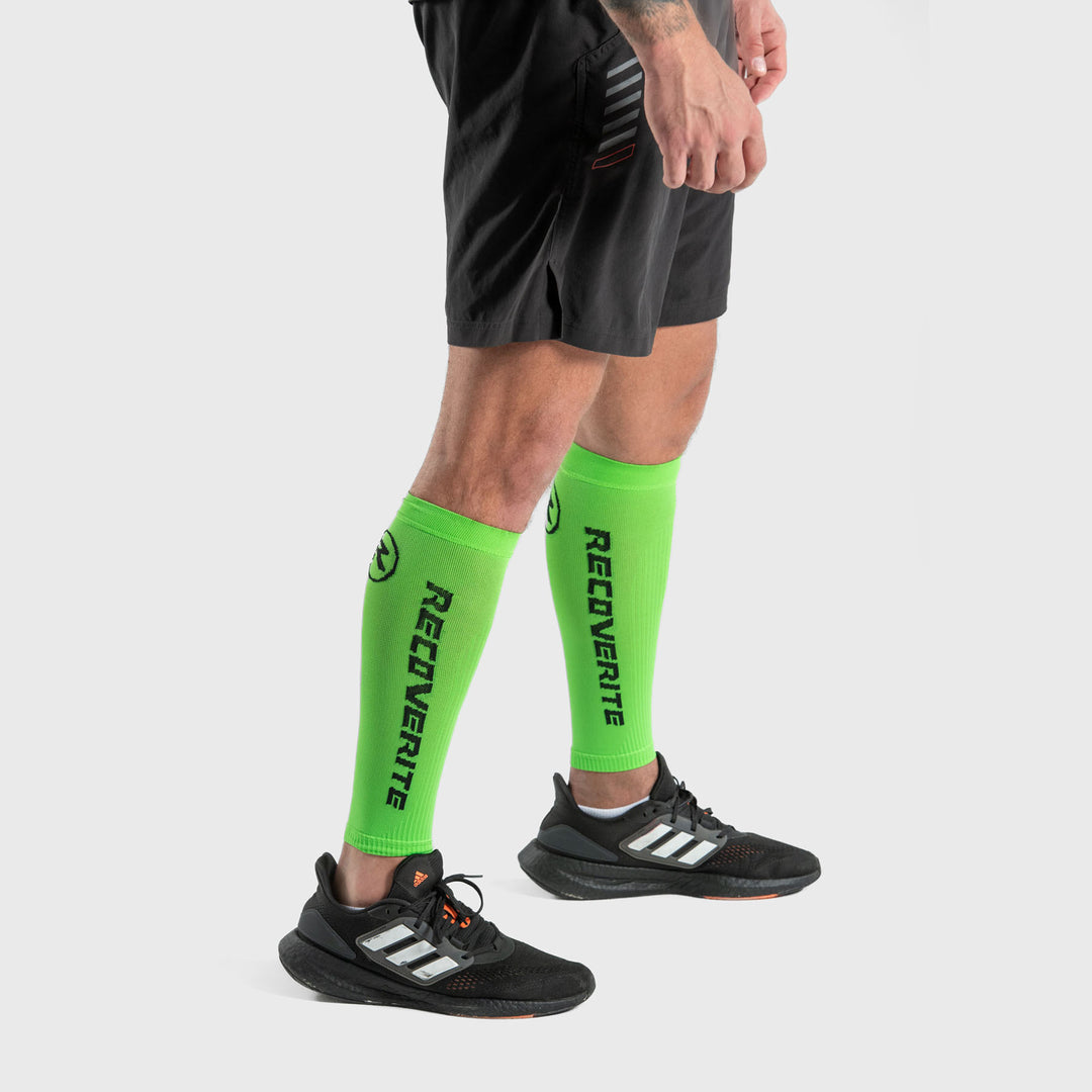 Recoverite - Green Knit Calf Compression Sleeves