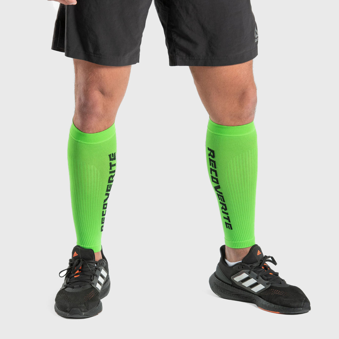 Recoverite - Green Knit Calf Compression Sleeves
