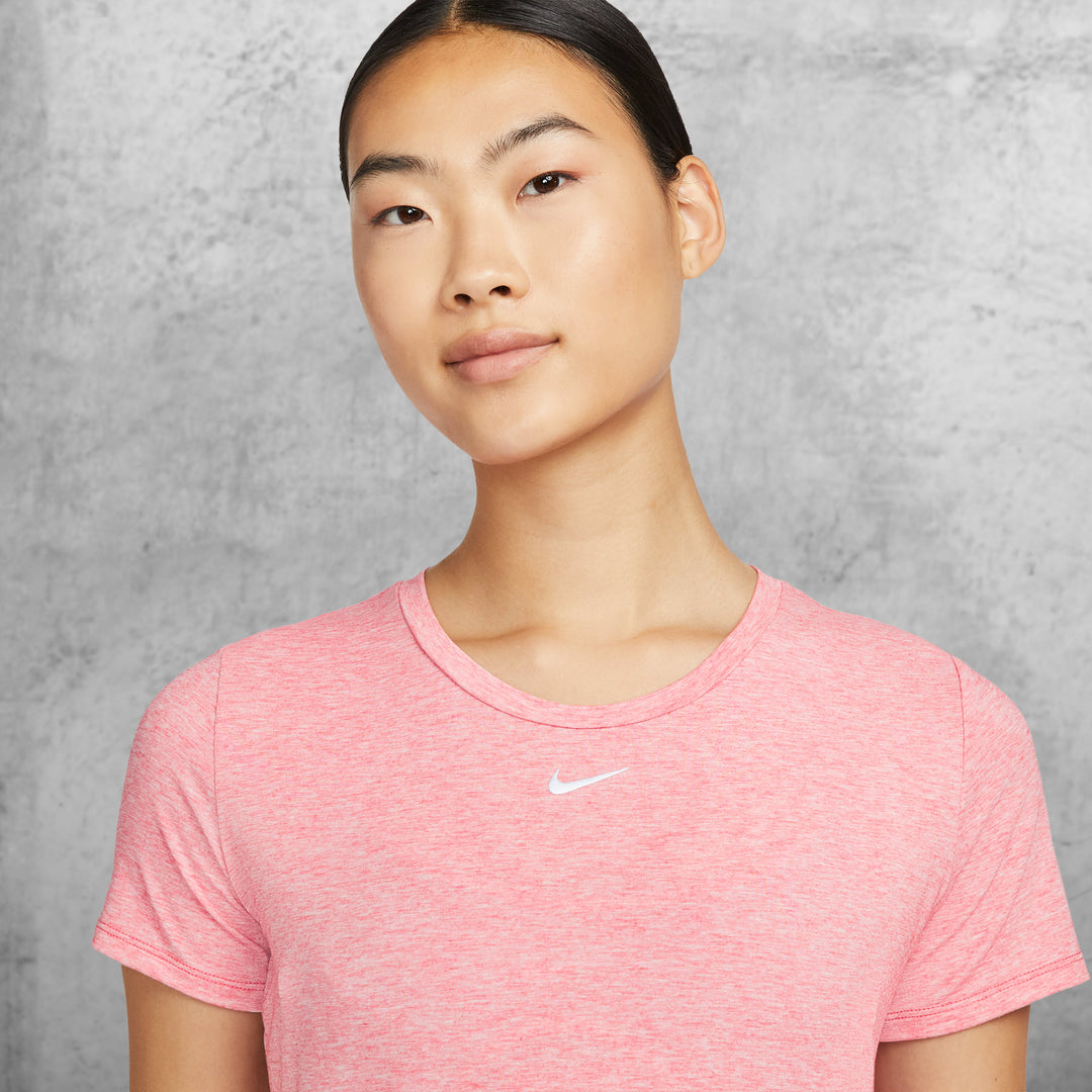 Nike - Dri-FIT One Luxe Women's Standard Fit Short-Sleeve Top - ARCHAEO PINK/HTR/REFLECTIVE SILVER