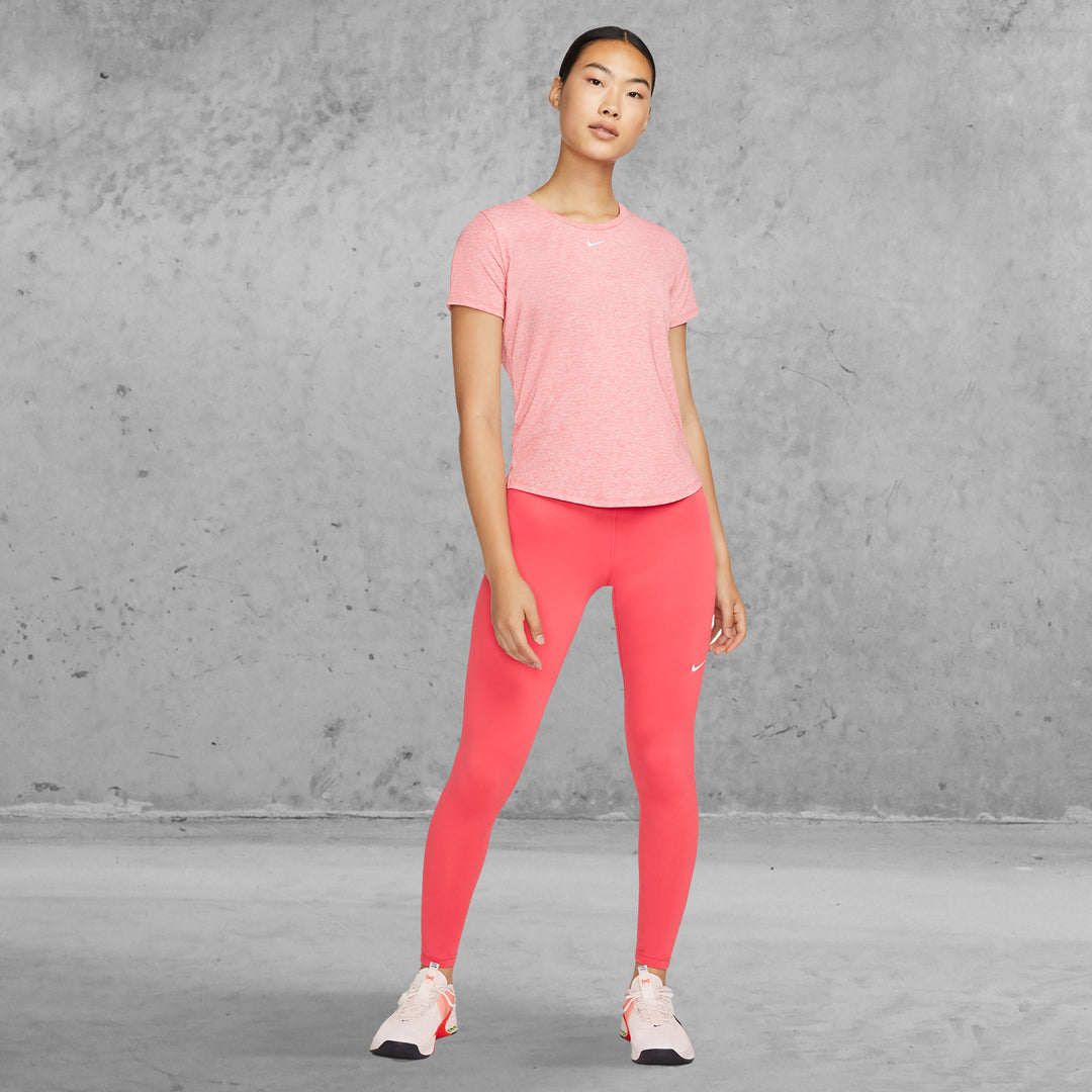 Nike - Dri-FIT One Luxe Women's Standard Fit Short-Sleeve Top - ARCHAEO PINK/HTR/REFLECTIVE SILVER