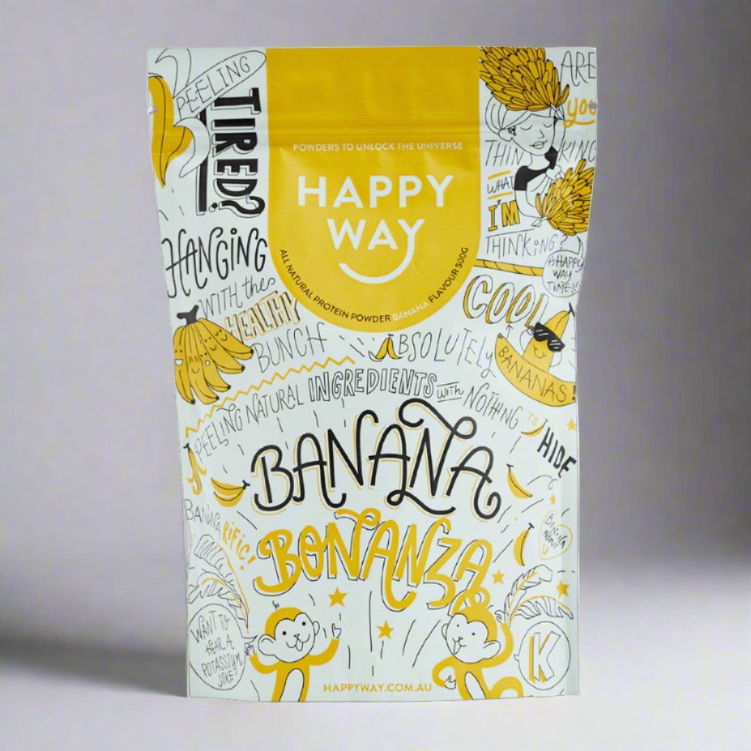 Happy Way - Banana Bonanza Whey Protein Powder 500 g