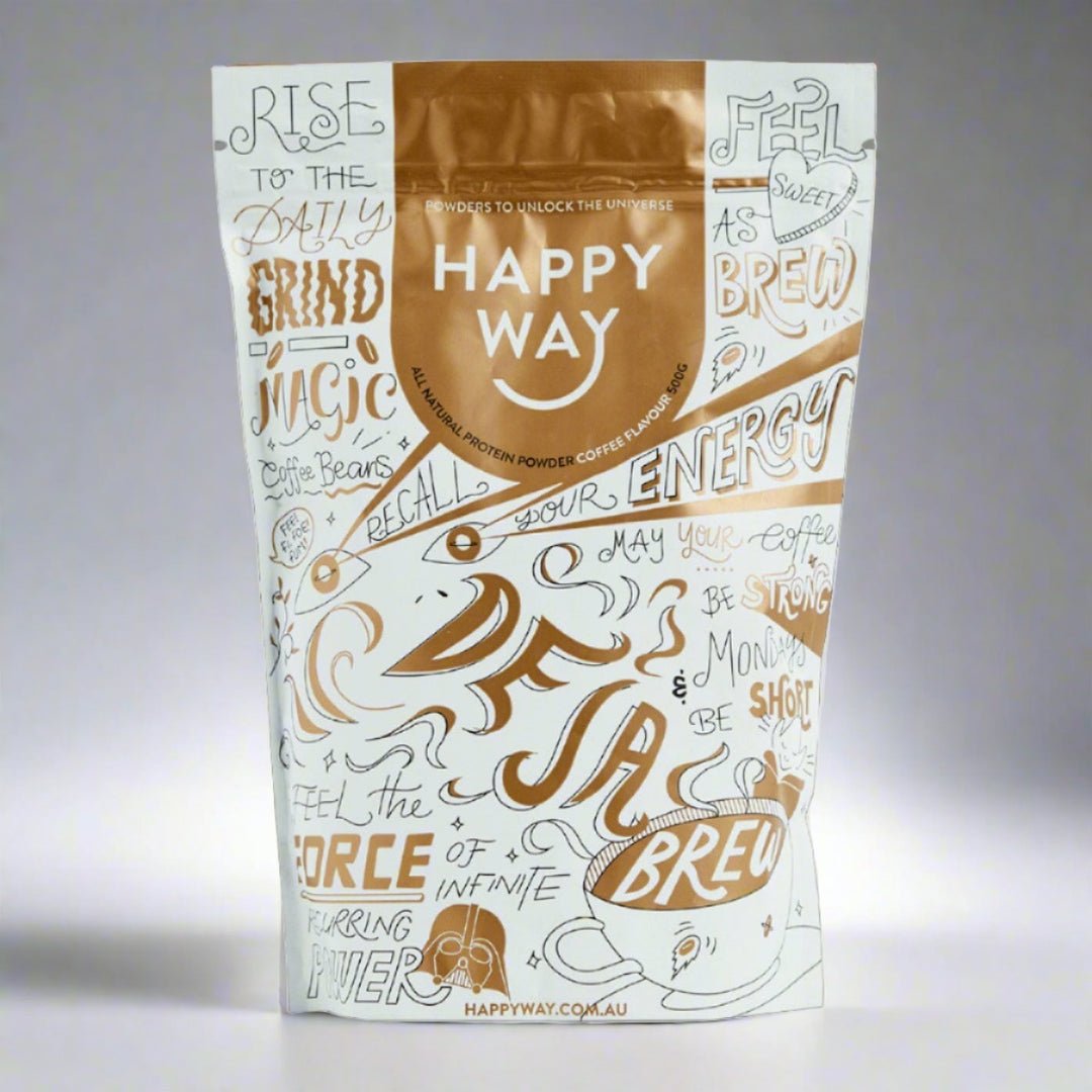 Happy Way - Deja Brew Coffee Whey Protein Powder 500 g