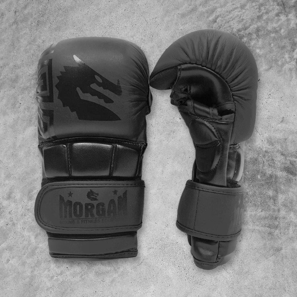 MORGAN B2 BOMBER LEATHER SHOTO MMA SPARRING GLOVES