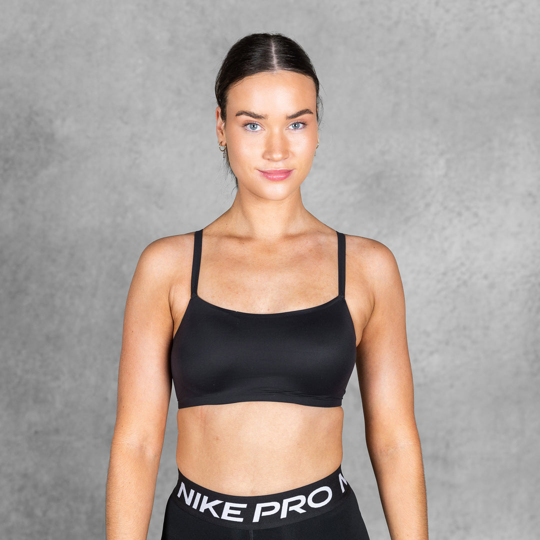 Nike - Dri-FIT Indy Luxe Women's Convertible Sports Bra - BLACK/WHITE