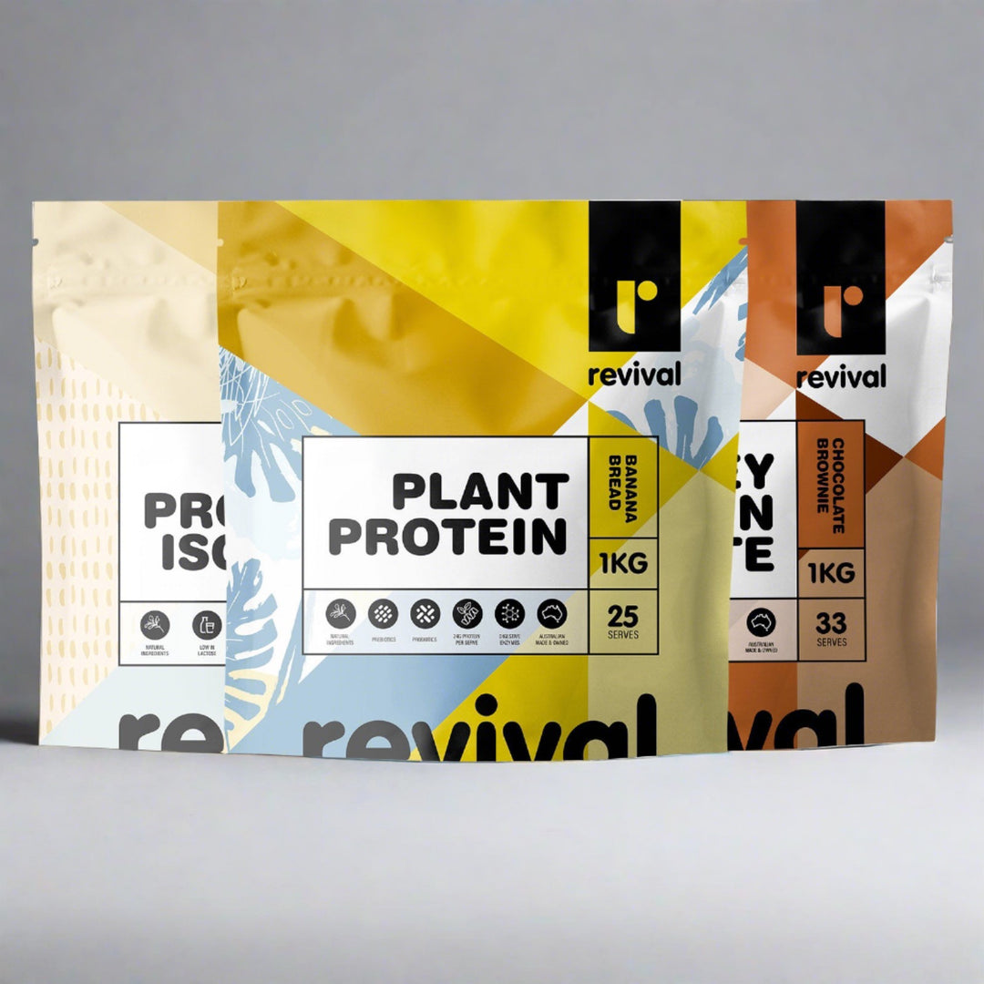 Revival - Protein Bundle (3x 1Kg bags of Revival WPI or Plant Protein)