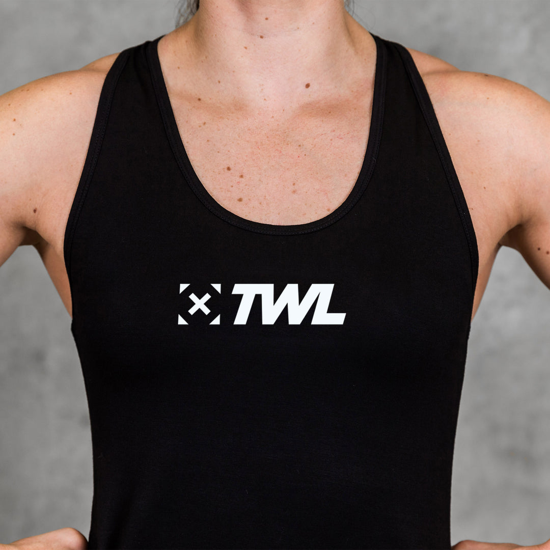 TWL - WOMEN'S EVERYDAY RACERBACK TANK 2.0 - BLACK/WHITE