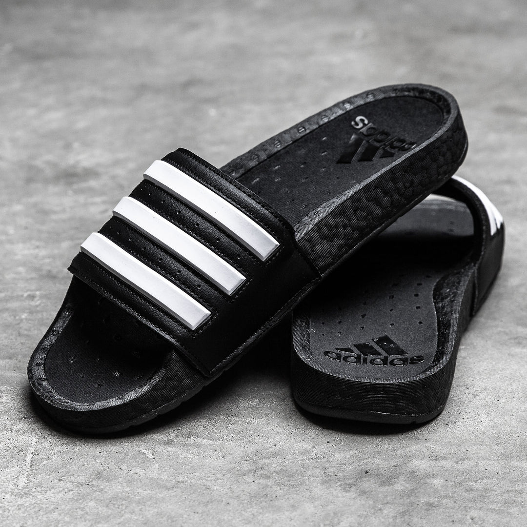 Shoes - Adidas Men's Adilette Boost Slides - Black