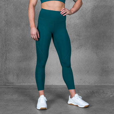 TWL - WOMEN'S ENERGY HIGH WAISTED 7/8 TIGHTS - TEAL