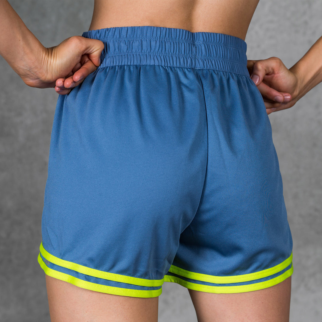 Reebok - Women's Workout Ready High-Rise Shorts - BLUE SLATE