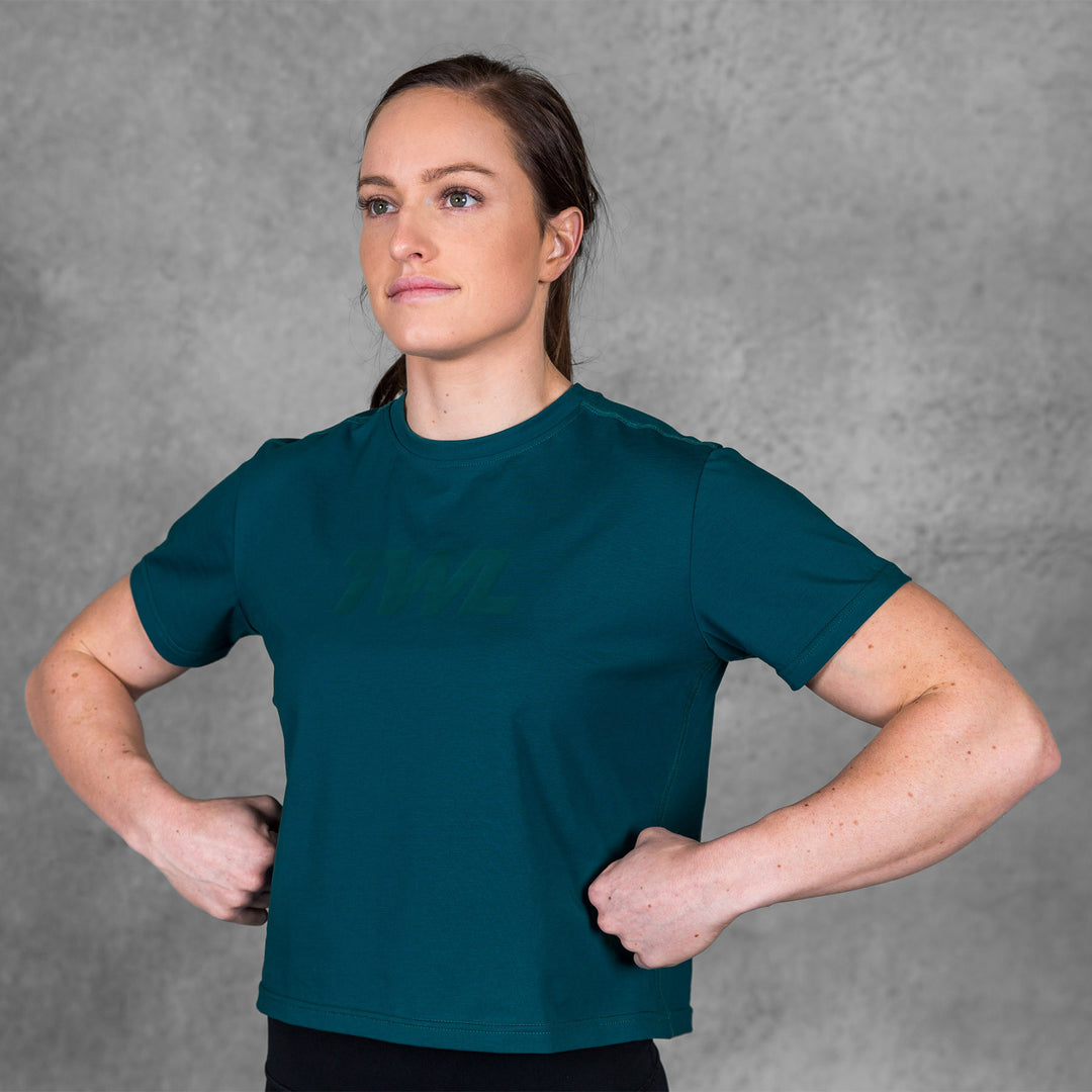 TWL - WOMEN'S EVERYDAY CROPPED T-SHIRT 2.0 - TEAL