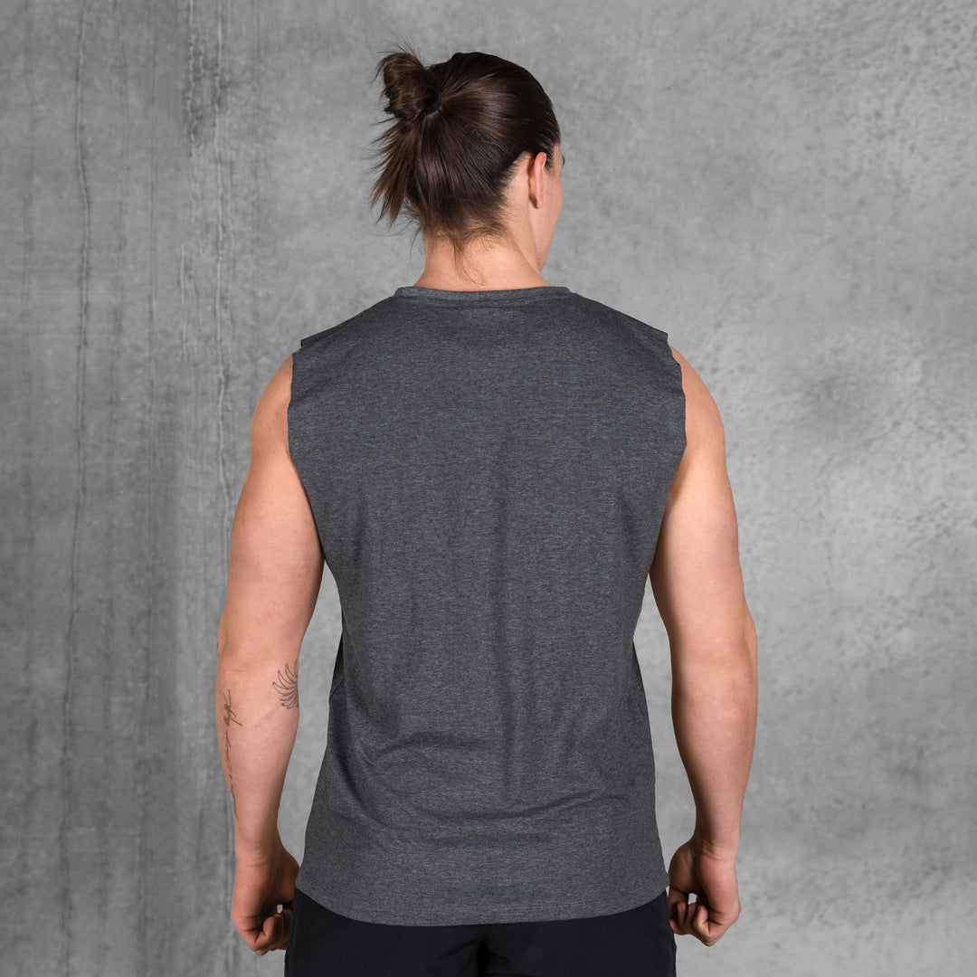 TWL - Everyday Muscle Tank 2.0 - CHARCOAL MARL/BLACK