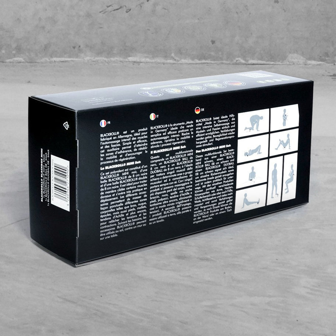 BLACKROLL - BLACKBOX MINI SET | Foam Roller Set for your home gym equipment