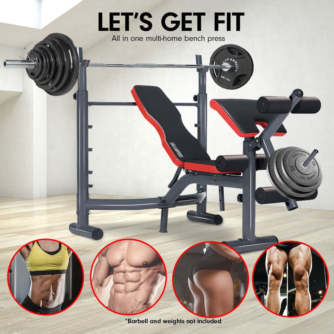 Equipment - Home Gym Bench Press Incline Decline Preachers Curl Exercise