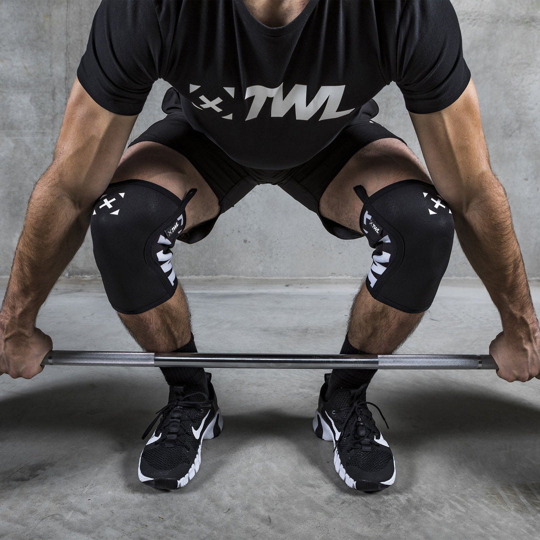 Gear - TWL - Everyday Knee Sleeves - 5mm & 7mm - Core Black/White - PAIR