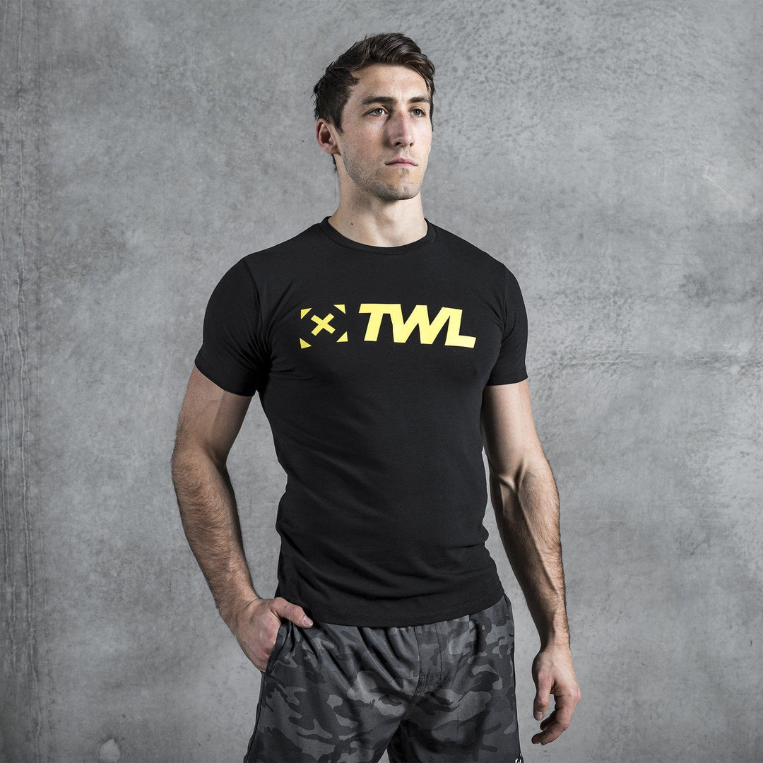 Men's Apparel - TWL - Men's Everyday T-Shirt 2.0 - BLACK/YELLOW