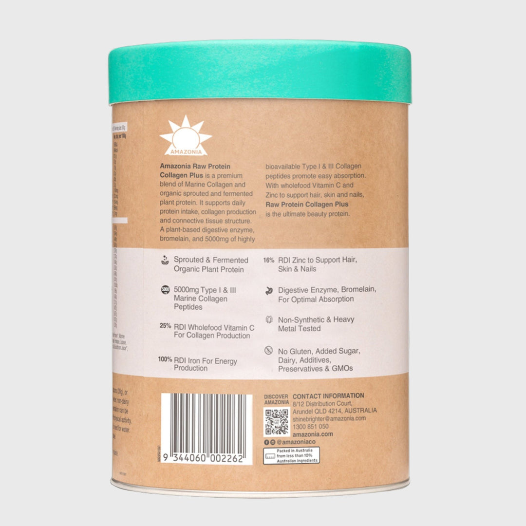 Amazonia - Raw Protein Collagen Plus Choc Hazelnut