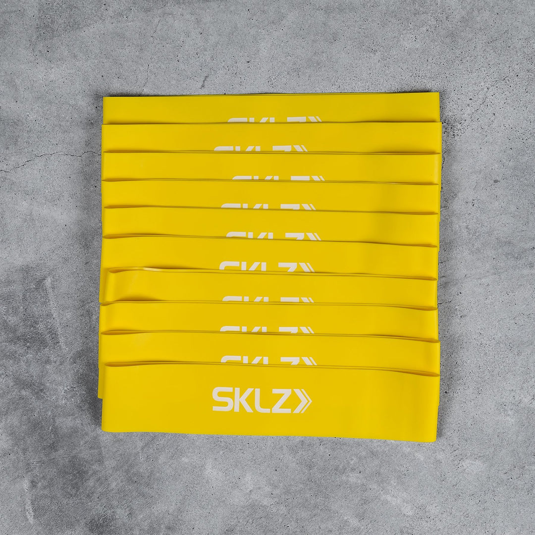 Recovery - SKLZ Mini Bands - 10 Pack - Yellow - Light Resistance