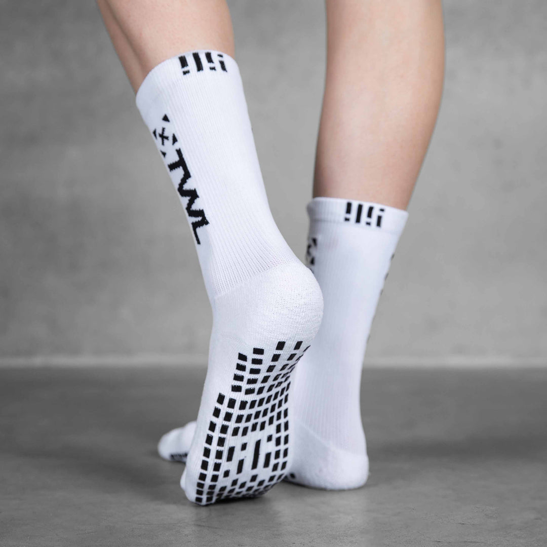 TWL x Gripstar Women's Grip Crew Socks - White – The WOD Life