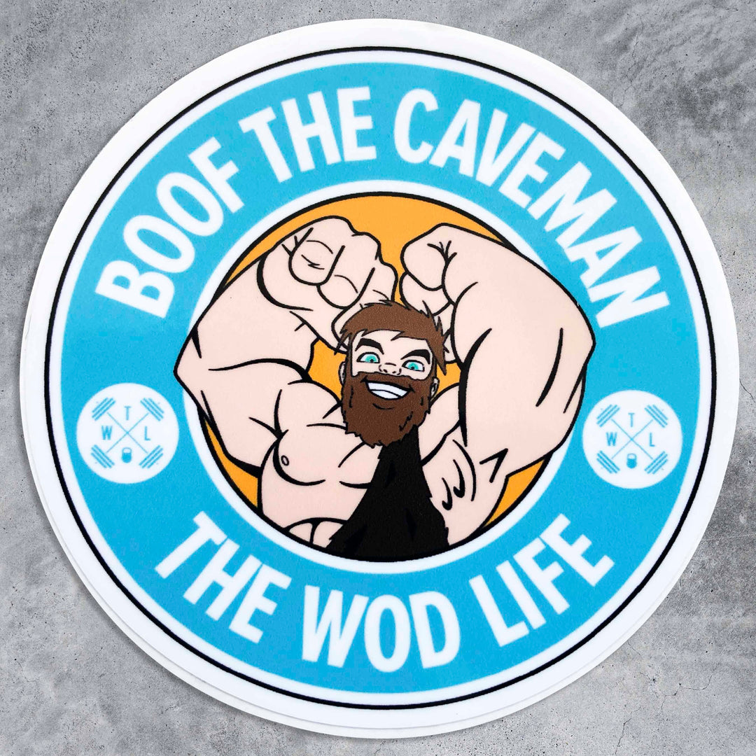 TWL - Boof The Caveman Retro Sticker