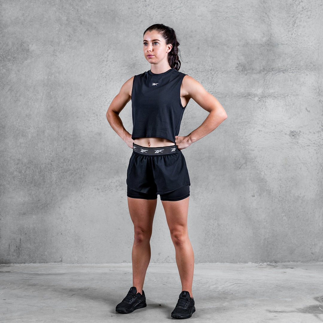 Women's Apparel - Reebok - Women's Epic Two-in-One Shorts - Black